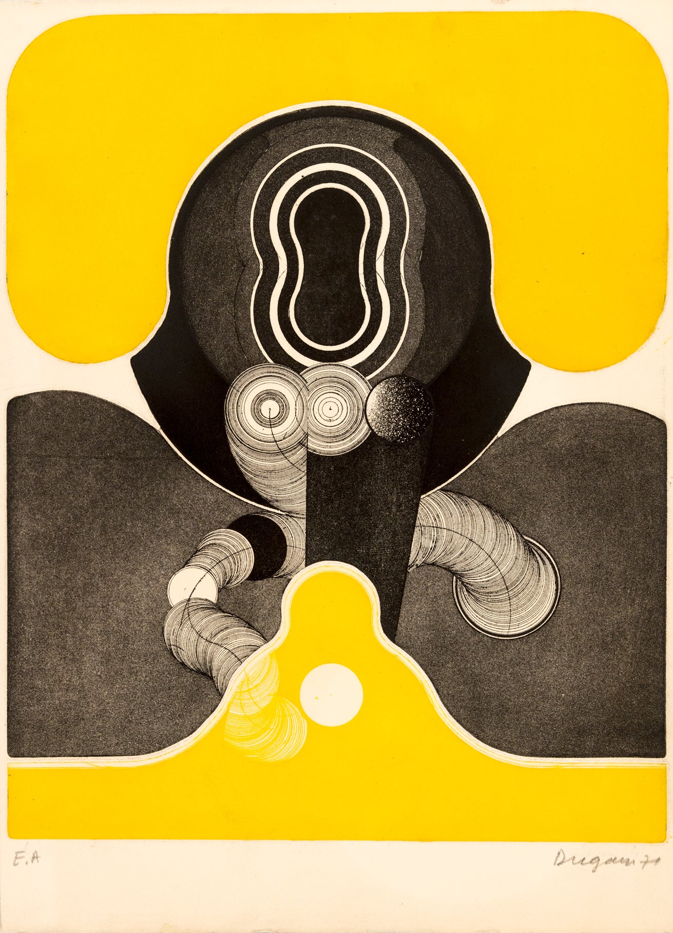 Composition en Jaune